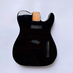 Cuerpo de Guitarra TL de Madera de Tilo Negra Terminada al por Mayor para Kits Personalizados Hechos a Mano - Product Image 2