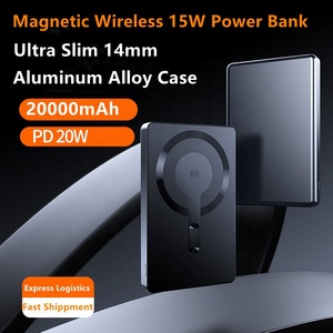 Cargador Magnético Delgado de 20000mAh con Batería LiPo, 20W, Aleación, Qi2, Seguro - Product Image 2