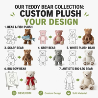 Ours en peluche rose personnalisé de haute qualité, fabrication OEM, jouet en peluche doux pour enfants et cadeau promotionnel