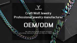 Craft Wolf uomo 316L in acciaio inox 1314 numero collana di moda per san valentino regalo all'ingrosso design originale gioielli