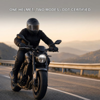 Casque de moto certifié DOT à visière relevable, coque ABS, EPS, boucle à dégagement rapide, logo personnalisé, vente en gros directe d'usine OEM