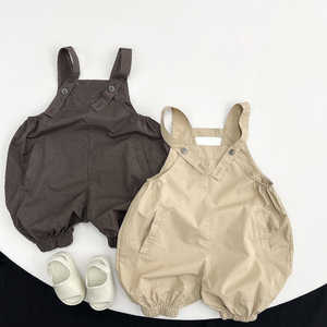 Salopette d'été pour bébé garçon Filles Pure Cotton Thin Leisure Suspender Trousers Vêtements pour enfants Pantalon - Product Image 2