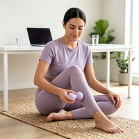 Balle de massage vibrante sans fil à 5 vitesses, mini masseur pour tissus profonds pour soulager les douleurs au dos, au cou et aux pieds, rechargeable par USB