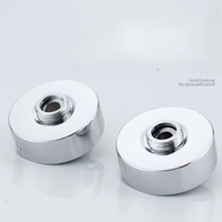 Robinet de douche universel moderne brossé de haute qualité, à angle incurvé, diamètre variable, design excentrique gauche pour cuisine