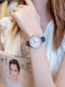 Nuovo Orologio da Donna <span class=keywords><strong>di</strong></span> <span class=keywords><strong>Marca</strong></span> Originale, Stile Studentesco con Cinturino in Pelle, Design Semplice e Raffinato, Resistente all'Acqua, Ultra-sottile - Product Image 2