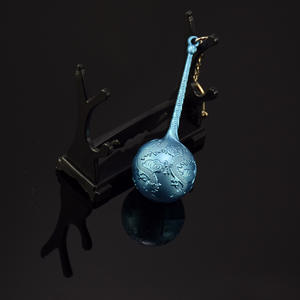 Venta al por mayor 7,5 cm Nezha 2 película Aobing armas llavero colgante mar sal perla palo en aleación 80g juguetes para niños promoción - Product Image 6