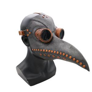 Latex matériel rétro Steampunk peste docteur oiseau <span class=keywords><strong>bec</strong></span> <span class=keywords><strong>masque</strong></span> pour femmes hommes pour médiéval Renaissance Costume ou fête d'halloween - Product Image 4