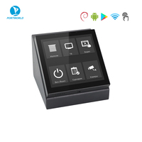 Panel de Control Táctil Portworld de 4 Pulgadas con Sistema Android/Linux, Alimentación POE, para Colocación en Escritorio con Soporte
