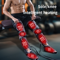 Masseur pour les pieds et les jambes avec chaleur réconfortante, compression réglable, soulagement des mollets et des pieds, CE AS ALL STAR CE