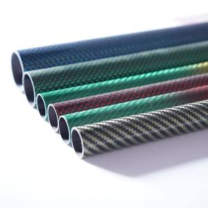 Tube en fibre de carbone mat uni, tube en fibre de carbone coloré, tube en fibre de carbone composite léger, tube en fibre de carbone professionnel - Product Image 1