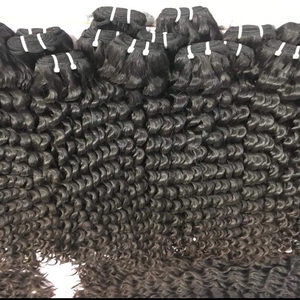 วิกผมมนุษย์ดิบแบบเรมี่อินเดียคลื่นน้ำไม่ผ่านการแปรรูปผมถักแบบ100% 3มัดพร้อมลูกไม้ด้านหน้า - Product Image 2