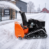 Déneigeuse télécommandée 1000 mm, souffleuse et charrue à neige, moteur Loncin 420cc 15HP EPA, nettoyeur de pistes pour zones de stationnement