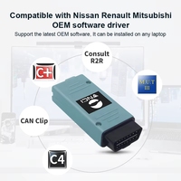 Scanner de diagnostic VNCI RNM pour voitures Nissan Renault Mitsubishi 12V, interface de diagnostic 3-en-1