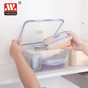 Haixing nhà máy trực tiếp 6 cái thiết lập cấp thực phẩm bpa-miễn phí microwavable nhựa lưu trữ <span class=keywords><strong>container</strong></span> với không khí chặt chẽ kín nắp hộp đóng gói - Product Image 4