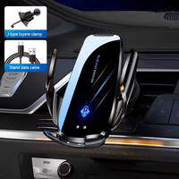 Support de téléphone sans fil intelligent 15W à chargement rapide monté sur la voiture Nouvelle technologie de détection tactile automatique Stand Chargeur mobile