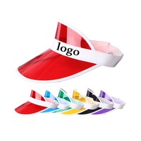 Gorra de Visera Transparente de Plástico con Protección UV para Exteriores, Gorra de Sol Personalizada con Logotipo, Gorra Deportiva para Playa, Golf, Tenis