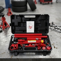 Cric hydrauliques détachables de 10 et 20 tonnes, crics électriques portables pour kits de réparation de carrosserie automobile