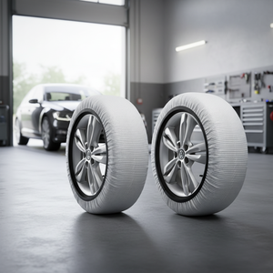 Housse de protection universelle pour pneu de <span class=keywords><strong>voiture</strong></span>, anti-poussière, pour pneu de secours, sac de rangement pour pneu hiver, housse de roue antidérapante sans matériau - Product Image 6