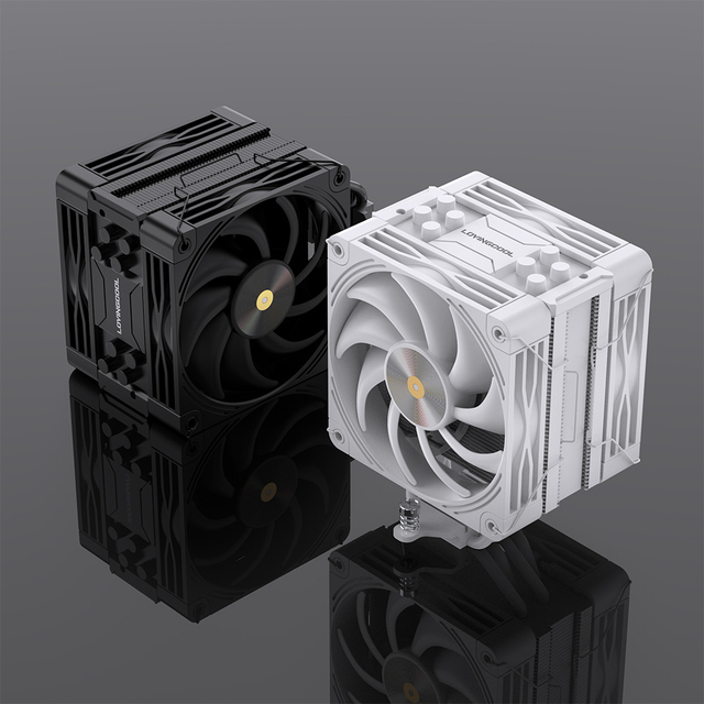 Lovingcool 120MM CPU Coolers Fan 4 Heat Pipes 2 PWM Fans CPU Air Cooler PC Cooler Heatsink AM5 AM4 LGA 1700 2011 1150 1151