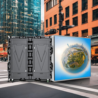 Écran LED vidéo mural couleur plein format HD P10 pour extérieur, signalisation numérique publicitaire, indice de protection IP65, animation pour ascenseurs commerciaux en libre-service
