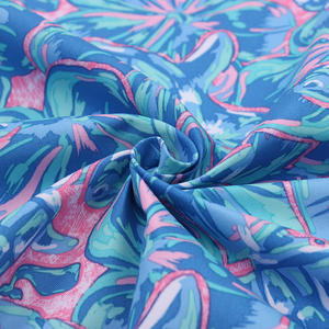 100% полиэстер персиковая кожа цветок лепестки принт для брюк - Product Image 5