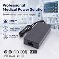 Adaptador de Corriente de Escritorio Gan de 120W, 215W, 240W al por Mayor, Fuente de Alimentación SMPS de 12V, 15V, 19V, 21V, 25V, 48V, 50V, 4A, 12.5A, 10A, 15A, 18A