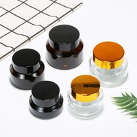 Nouvelle forme populaire 15ml 30ml Pot de crème Pot en verre facial de bonne qualité