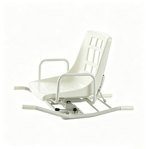 Chaise de douche Foxconn avec dossier, hauteur réglable, capacité de 160 kg, équipement de sécurité pour la salle de bain - Product Image 3