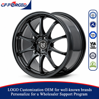 Jantes en alliage de luxe monobloc 19 20 pouces noir brillant 5x112 pour voiture de tourisme Mercedes AMG C63 S Performance