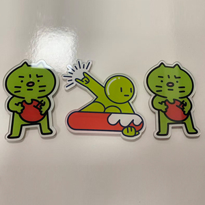 Imanes de Refrigerador Acrílicos Transparentes Cuadrados y Redondos con Frases y Palabras, Precio Bajo - Product Image 3