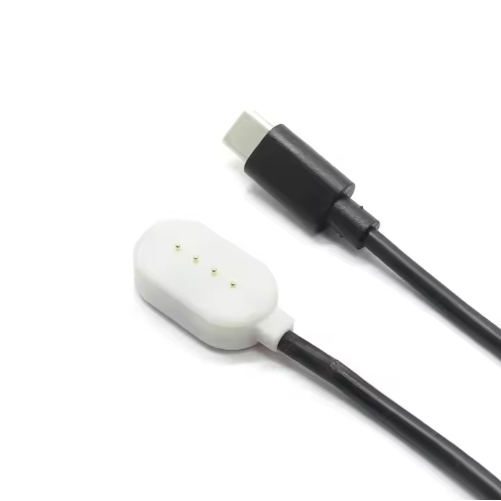 Hot Sales Type-C Male to Magnetic Pogo Pin Fast Charging Cable for Smart Watch 1.5H in Stock