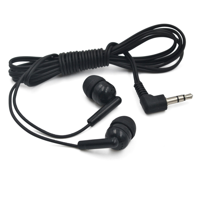 D1006 3.5mm Fashion Earphone Rubber Tip Stereo Headphones Earbuds Earphone Disposable Plastic Cheap Wired Earbuds in Bulk
