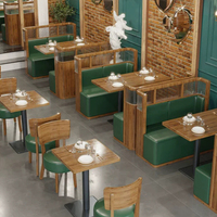 Ensemble de meubles en rotin tissé en bois massif de haute qualité Restaurant Coffee Shop Table et chaises à vent japonaises