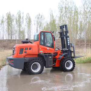 מלגזה דיזל TengDa T50 5 טון 4X4 הידראולית לשטח קשה עם גובה מזלג 3 מטר לשימוש חקלאי - Product Image 6