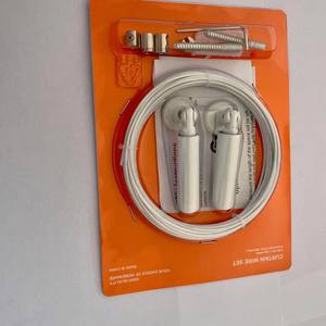 <span class=keywords><strong>Tensor</strong></span> de Cortina Multifuncional de Acero Inoxidable de 5 Metros, Juego de Varillas para Tender Ropa, Componentes Metálicos Portátiles y Duraderos para Baño - Product Image 4