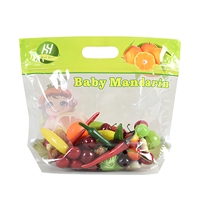 Sacs en plastique transparents personnalisés RDY pour fruits et légumes frais de la ferme, avec fermeture éclair adhésive anti-buée, pour emballage alimentaire