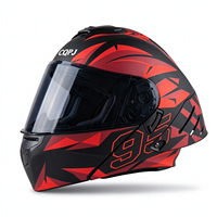 Casque de moto intégral CQPJ DOT 3C certifié ABS, unisexe, pour toutes les saisons, équipement de conduite, logo personnalisé, vente en gros, approvisionnement en vrac