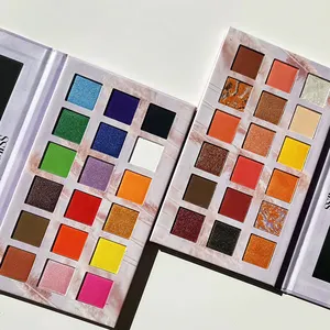 Paleta de sombras de ojos de 18 colores, fabricante de China, venta al por mayor