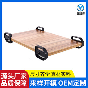Desktop Computer Case Support <b>Bracket</b> Black ABS Movable Host <b>Bracket</b> For Home Use With Casters And Feet - Product Image 4