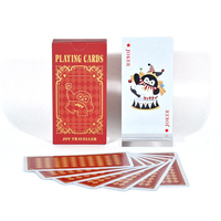 Cartes de poker personnalisées imprimées en couleur, cartes à jouer épaisses et durables pour les fêtes
