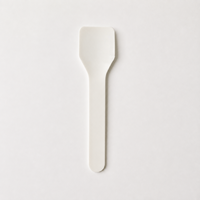 Cuillère plate jetable biodégradable en papier kraft de qualité alimentaire, compatible micro-ondes, pour la crème glacée, idéale pour l'emballage - Chenqi