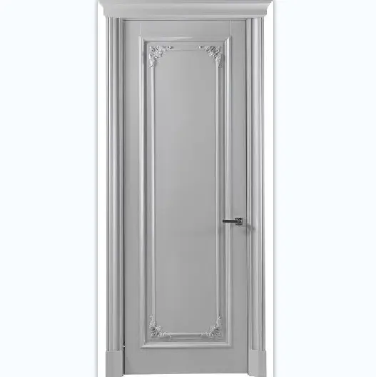 MM-013 European Design Wood Doors With Veneer Painting Waterproof Interior Bedroom Doors For Houses Buildings Finished Surface