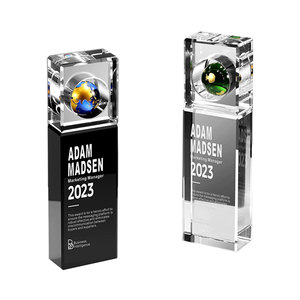 Quà lưu niệm cúp pha lê đặt làm riêng, giải thưởng nhân viên xuất sắc, sản xuất khắc sáng tạo, quà tặng công ty, mẫu K9 - Product Image 1