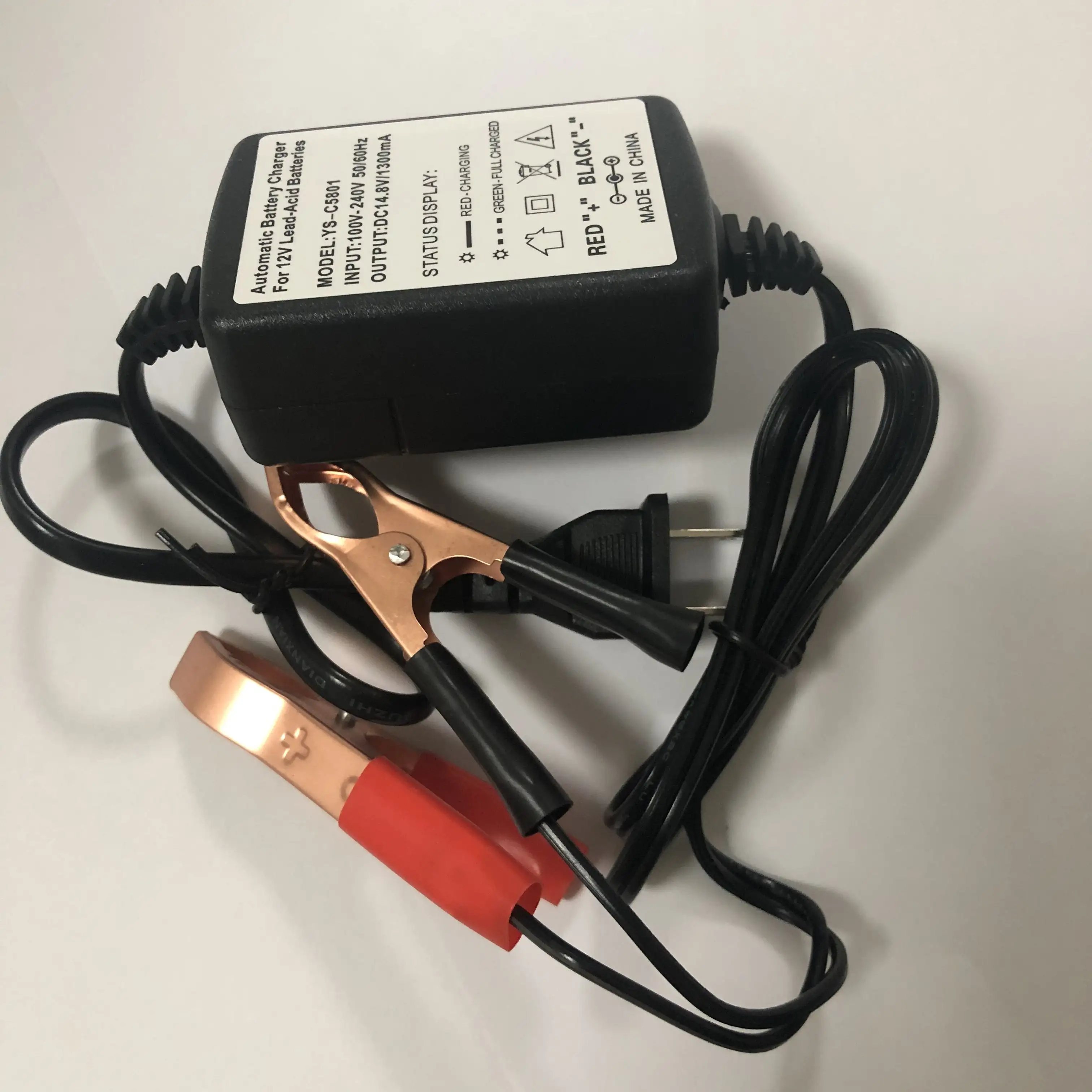 14.8V 1.3A 1300mA automatische batterie ladegerät für 12V Lead-Acid batterien power adapter