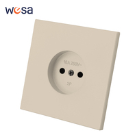 Enchufe de Pared WESA 16A, 1 Tomacorriente, Diseño Moderno y Lujoso