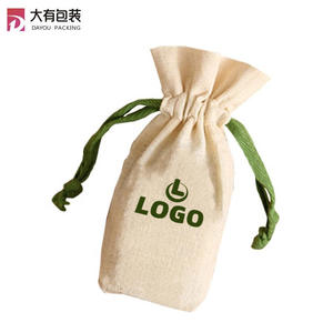 Vente en gros sac à cordon en coton personnalisé pour les petits cadeaux d'<span class=keywords><strong>anniversaire</strong></span> sacs à provisions promotionnels avec logo - Product Image 3