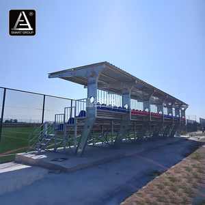 Football Playground Sports Anti UV Metal <strong>Grandstands</strong> with Roof Stadiums Events <strong>Grandstand</strong> Covered <strong>Grandstand</strong> Bleachers Seating - Product Image 5
