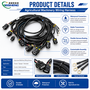 맞춤형 농기계 배선 하네스 (트랙터, 분무기, 수확기용) OEM ODM - Product Image 2