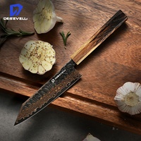 Ensemble de 3 couteaux de cuisine de qualité supérieure, forgés à la main, acier Damas à 33 couches, cœur en VG-10, couteau de chef japonais, couteau Kiritsuke chinois