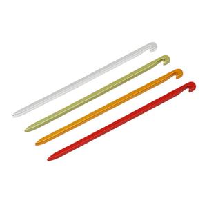 Estacas de aluminio para tienda de campaña, 16 cm, rojo, plateado, naranja, azul, estacas cuadradas para exteriores, accesorios de fijación para toldo de tienda de campaña - Product Image 1
